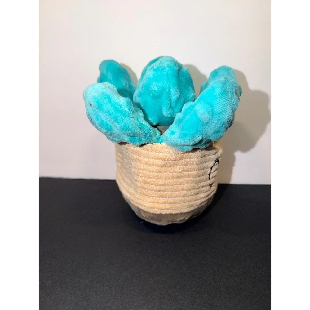 BarkBox Succulent Squeakulent Plush Dog Toy Potted Plant Squeaky 7